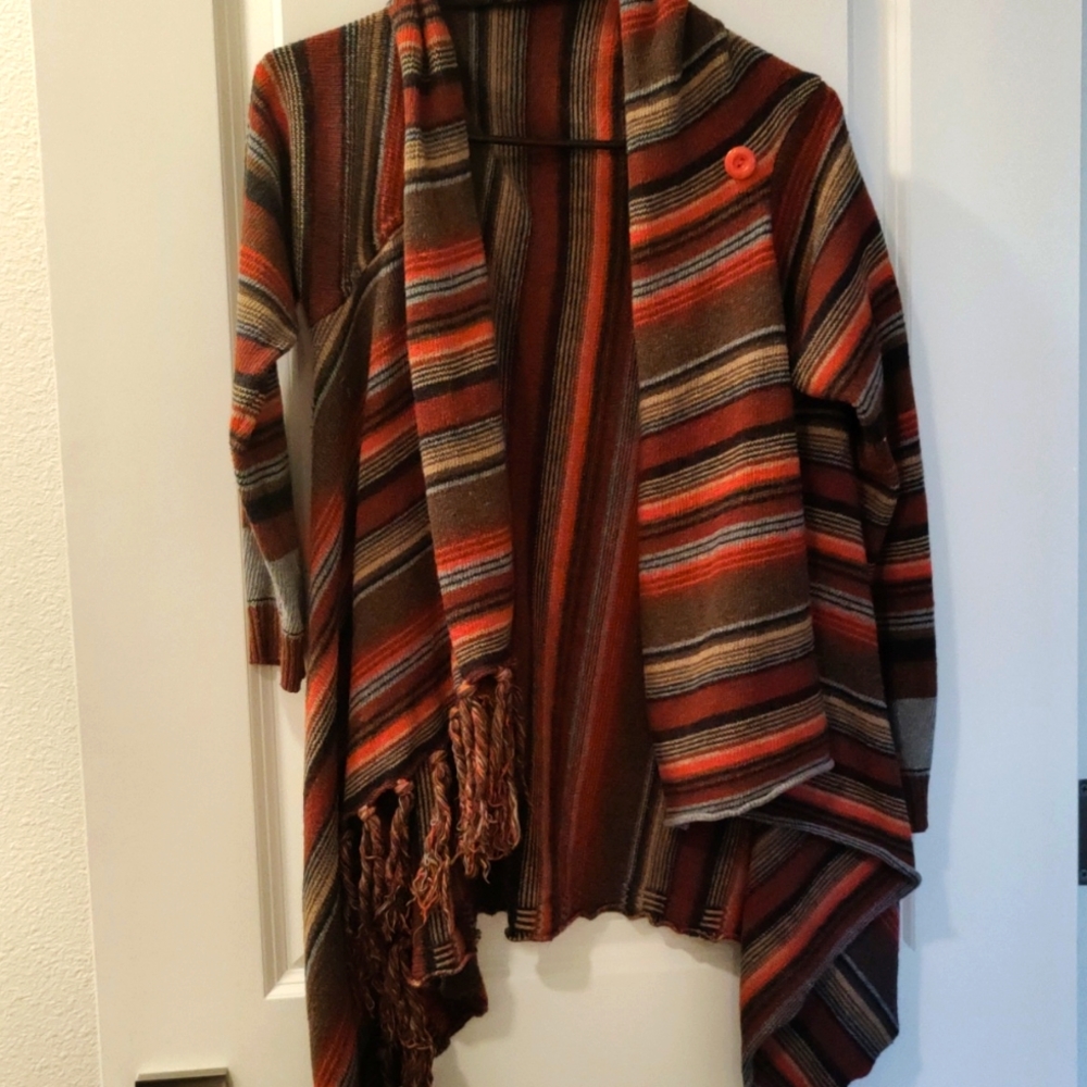 Women's Asymmetrical Fall Colored Cardigan